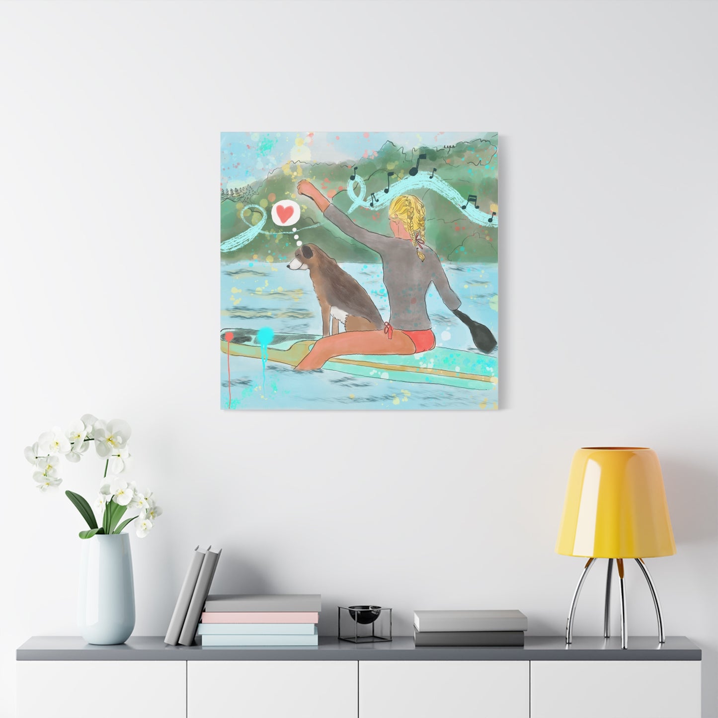 Canvas Print - Joy Ride & Making Waves Paddle Boarding Scene