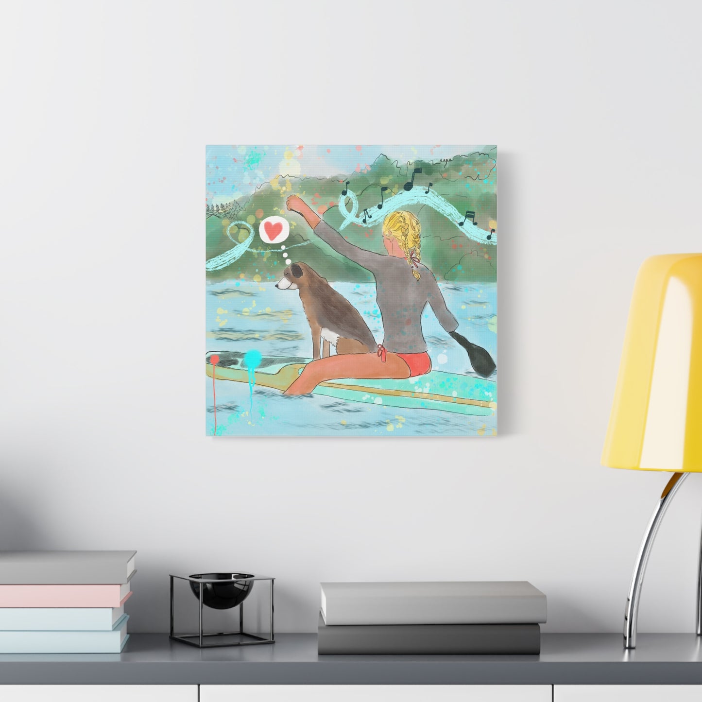 Canvas Print - Joy Ride & Making Waves Paddle Boarding Scene