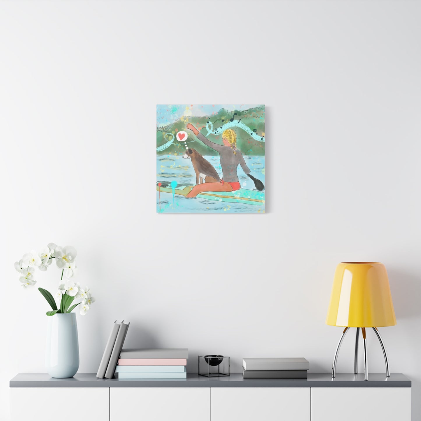 Canvas Print - Joy Ride & Making Waves Paddle Boarding Scene