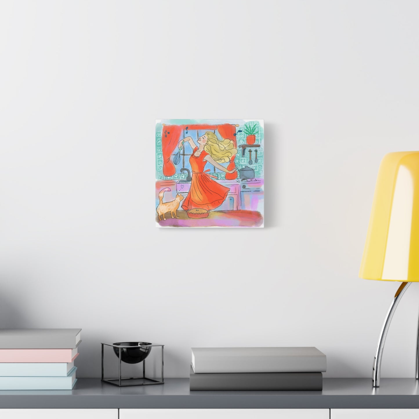 Canvas Print - Kitchen Dance Joy in the Everyday Whimsical Wall Art Decor