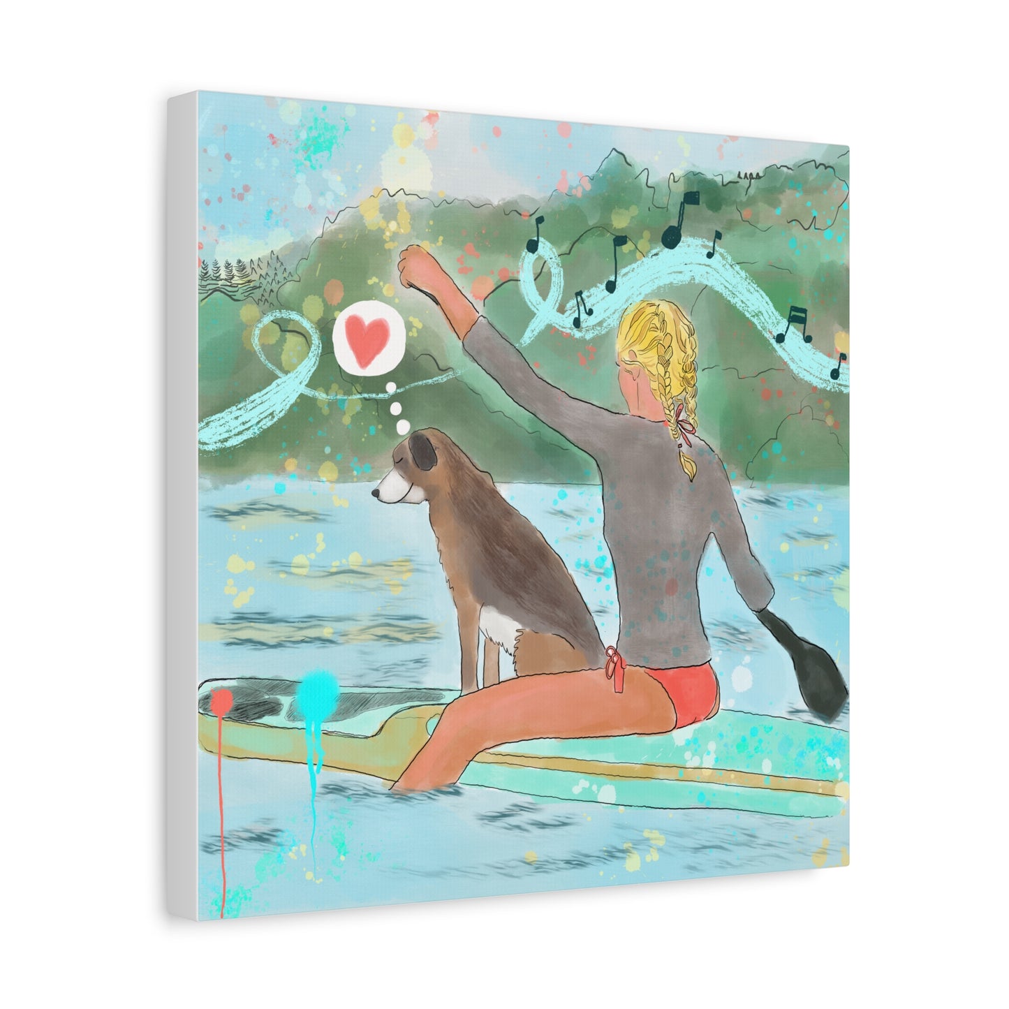 Canvas Print - Joy Ride & Making Waves Paddle Boarding Scene