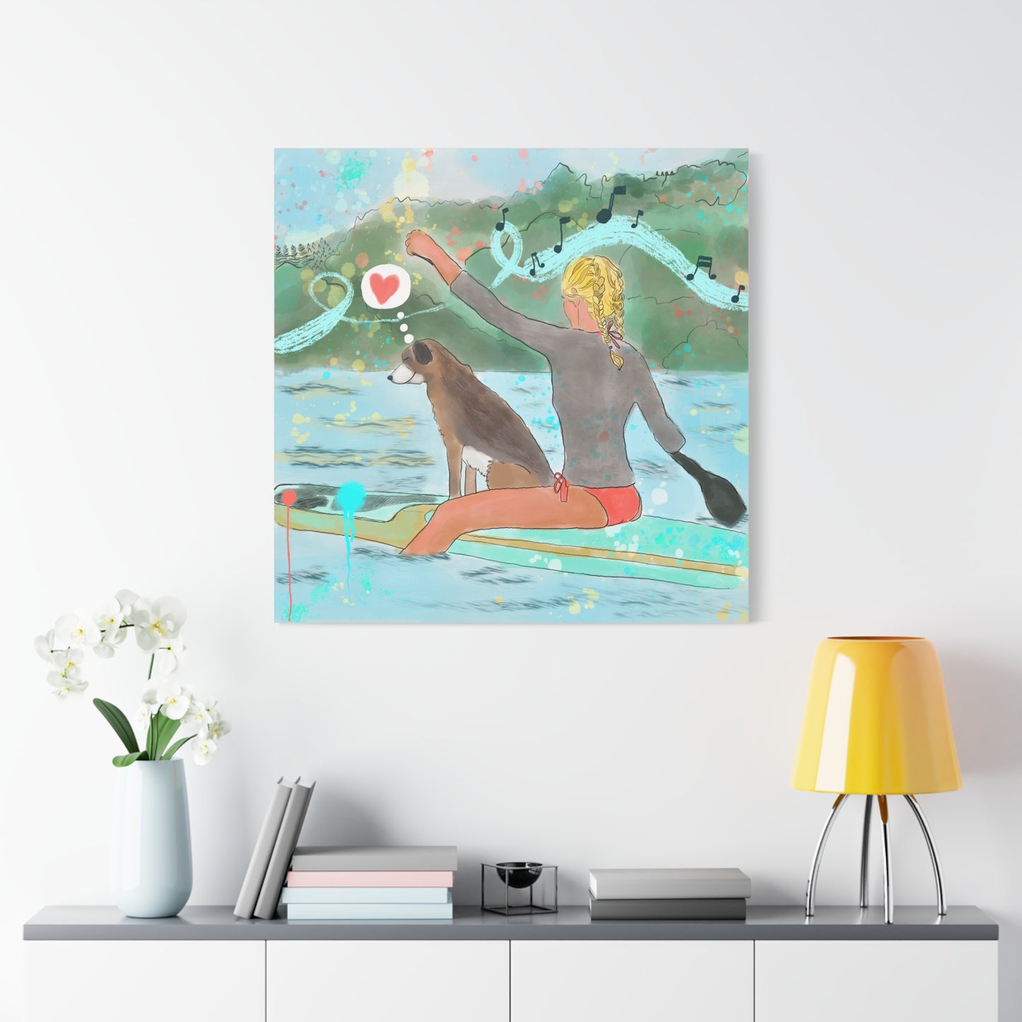 Canvas Print - Joy Ride & Making Waves Paddle Boarding Scene