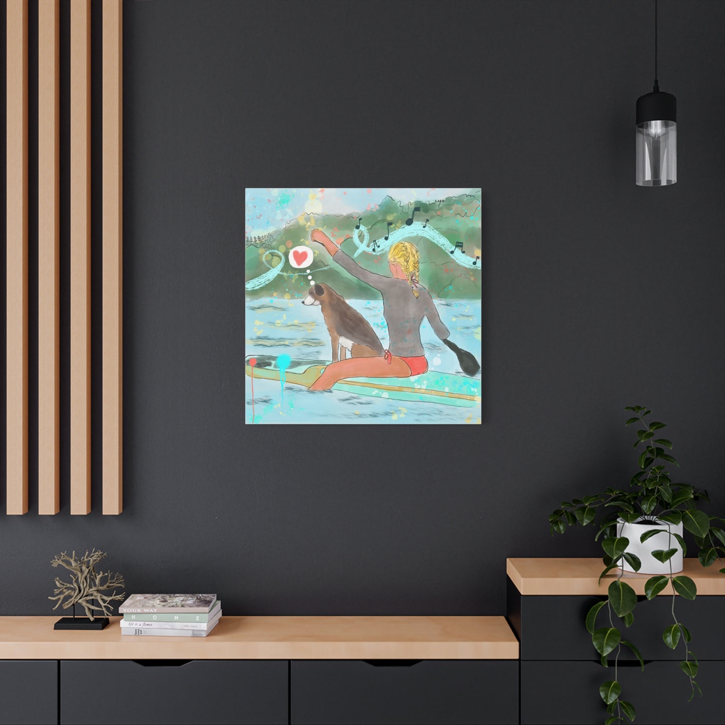 Canvas Print - Joy Ride & Making Waves Paddle Boarding Scene