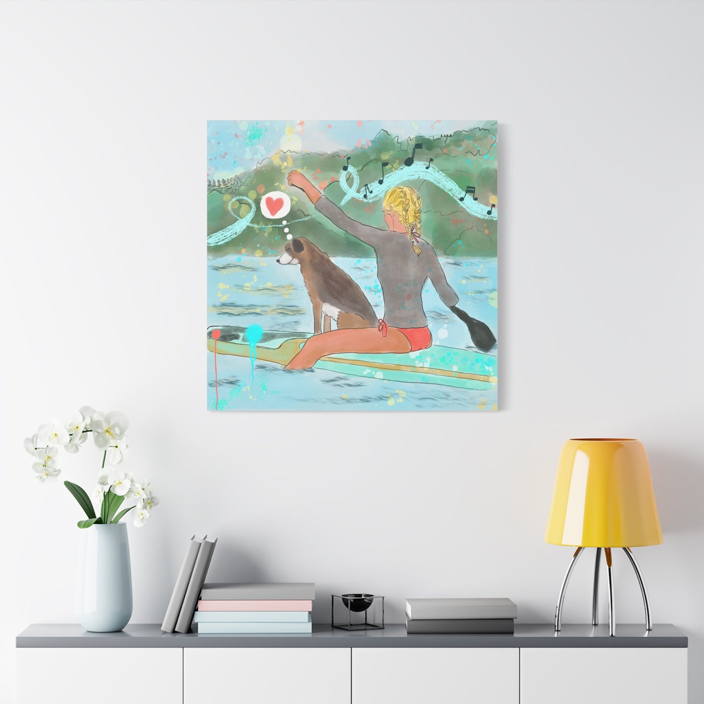 Canvas Print - Joy Ride & Making Waves Paddle Boarding Scene