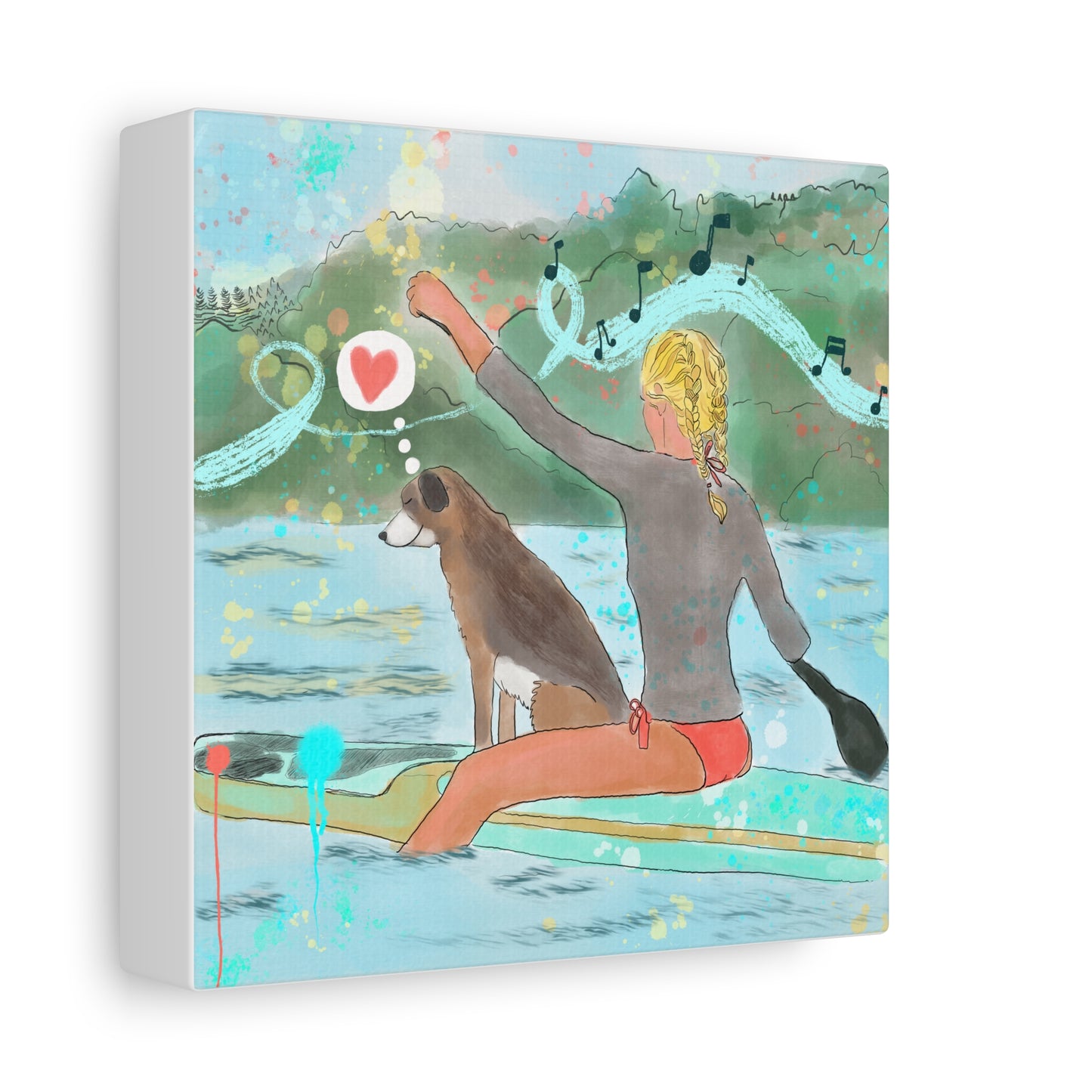 Canvas Print - Joy Ride & Making Waves Paddle Boarding Scene