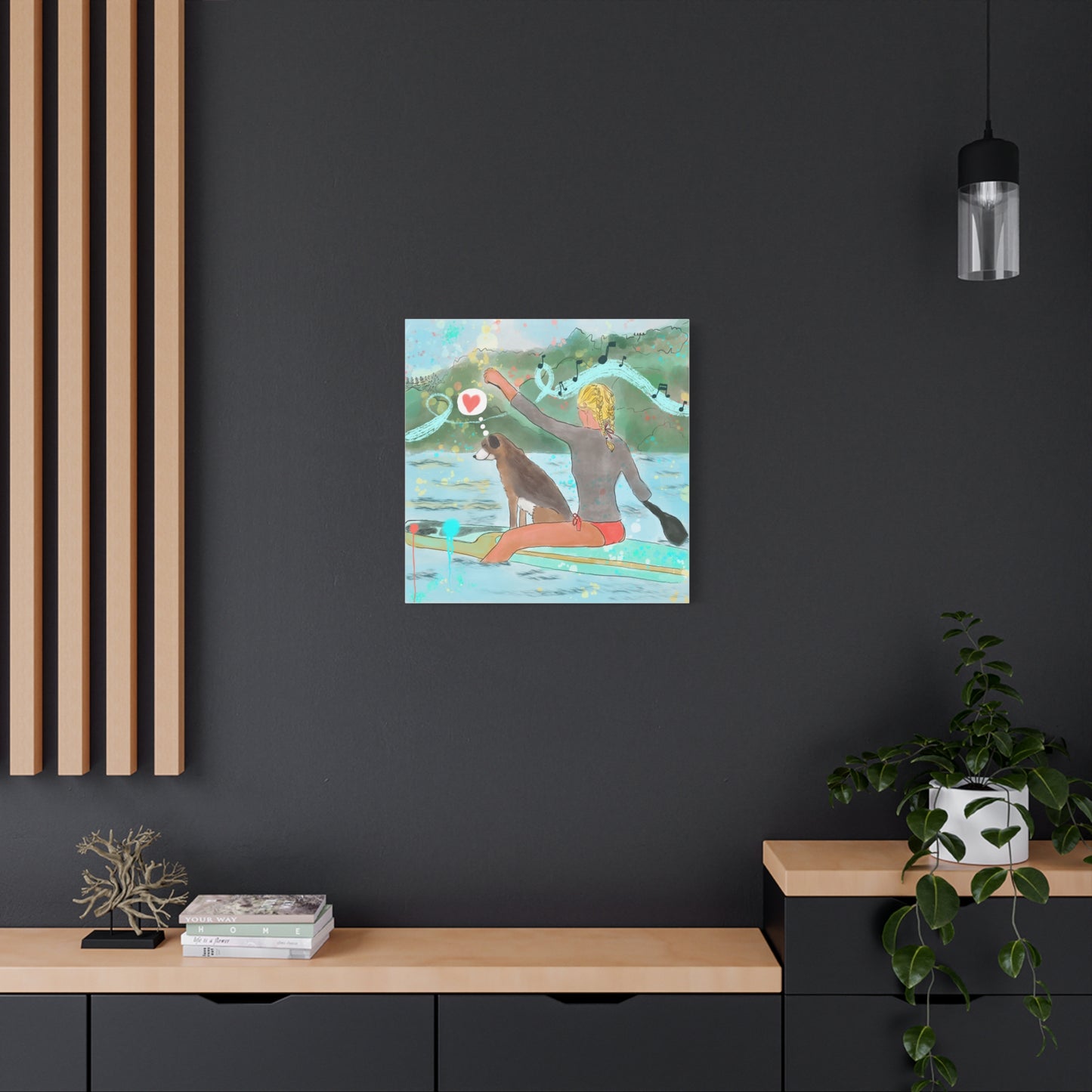 Canvas Print - Joy Ride & Making Waves Paddle Boarding Scene